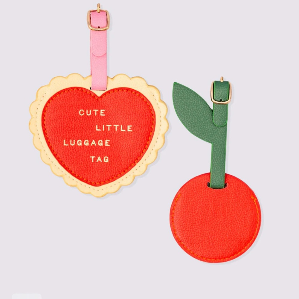 ban.do Red and Green Luggage Tag Set